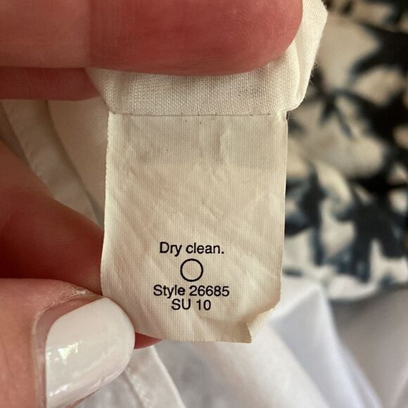 J. Crew Blue & White Batik Knotted Starfish Nautical Silk Blend Mini Dress Sz 0 - Picture 10 of 12